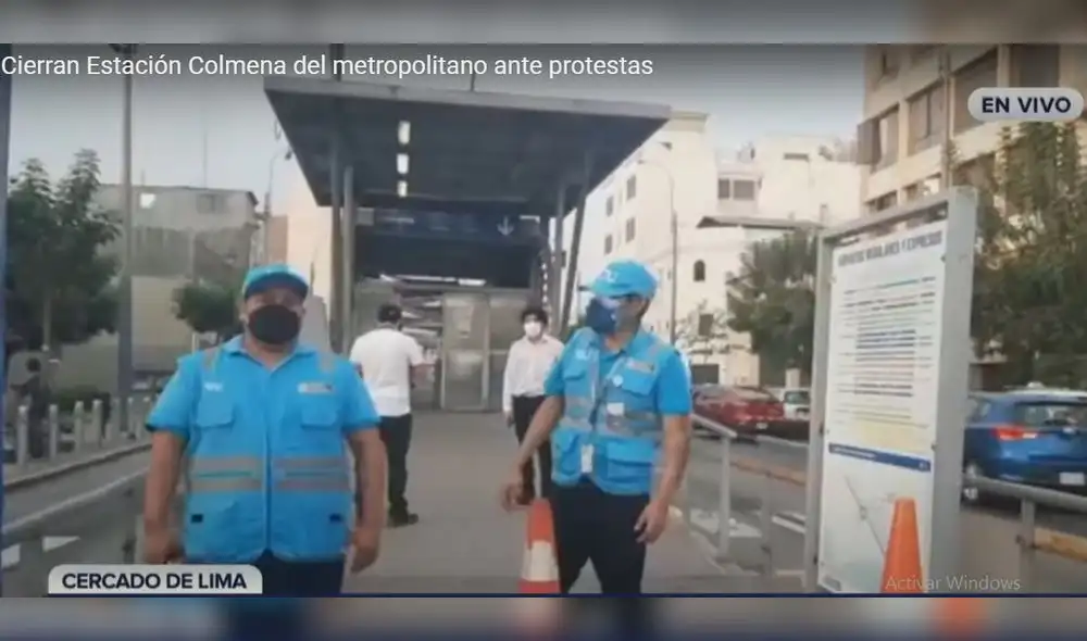 Los usuarios del medio de transporte hicieron notar su molestia por la medida. Foto: captura de RPP Los usuarios del medio de transporte hicieron notar su molestia por la medida. Foto: captura de RPP