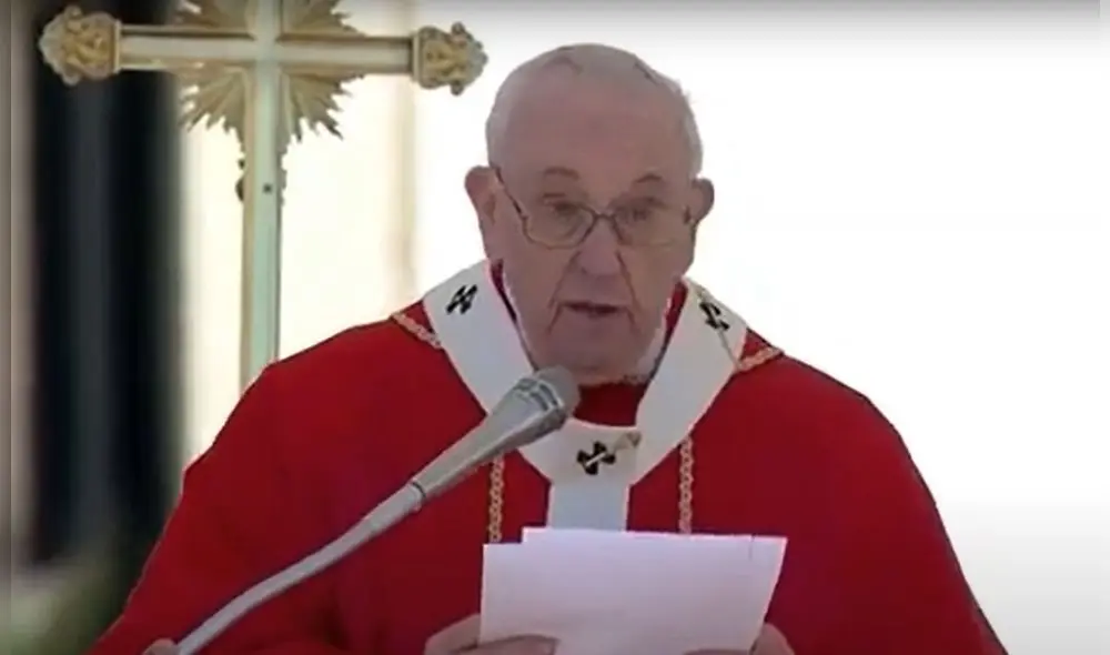 El sumo pontífice mostró su solidaridad con sus oraciones. Foto: captura transmisión Vaticano El sumo pontífice mostró su solidaridad con sus oraciones. Foto: captura transmisión Vaticano