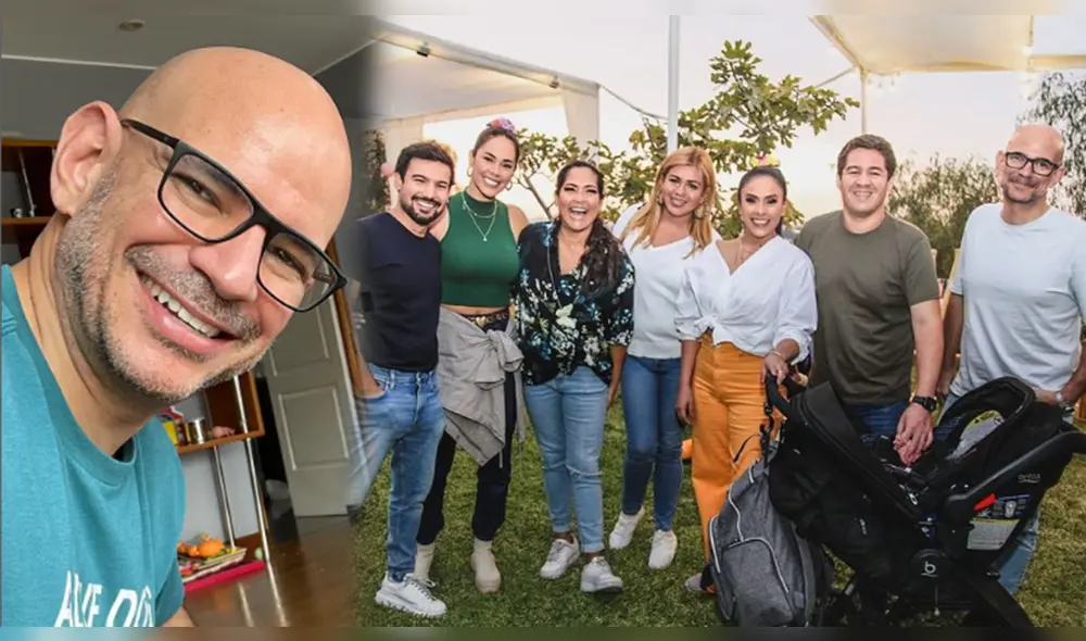 Ricardo Morán y sus colegas del programa de imitación "Yo soy" se reunieron para festejar el cumpleaños de la hija mayor de Karen Schwarz. Foto: Ricardo Morán/Instagram