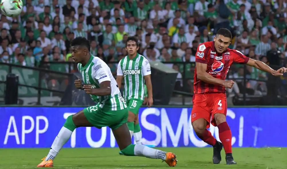 Atlético Nacional y América de Cali juegan en el Atanasio Girardot por la Liga BetPlay. Foto: @AmericadeCali Atlético Nacional y América de Cali juegan en el Atanasio Girardot por la Liga BetPlay. Foto: @AmericadeCali