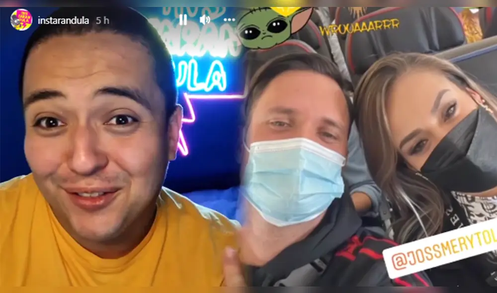 Samuel Suárez aconseja a Fabio Agostini y Jossmery Toledo. Foto: composición/Instagram