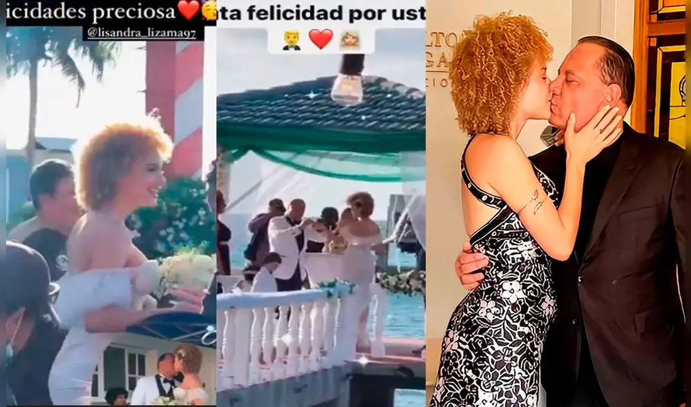 Mauricio Diez Canseco y Lisandra Lizama se casaron en Cuba. Foto: capturas Instagram