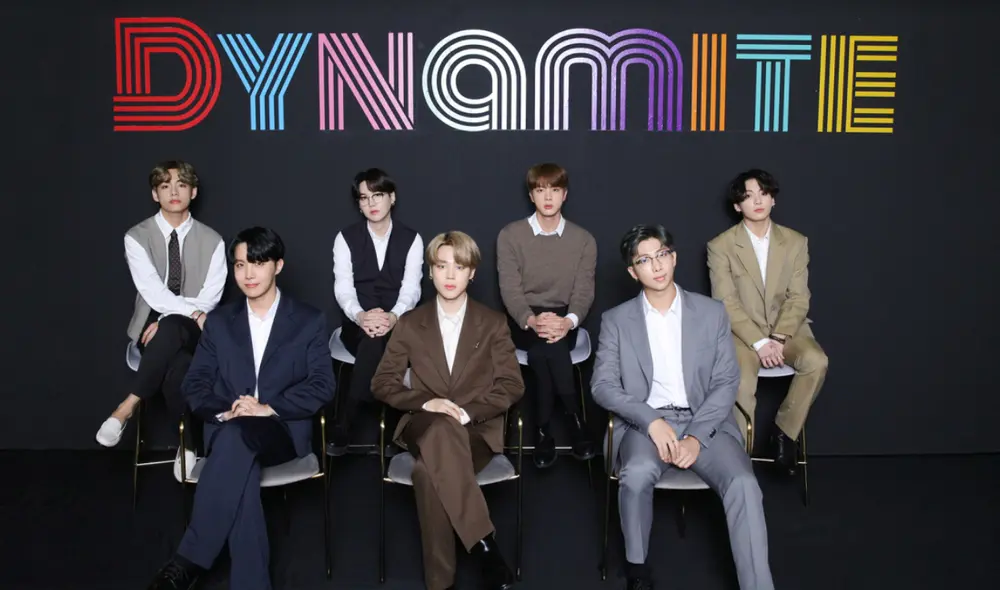 "Dynamite" de BTS fue el primer sencillo completamente en inglés del grupo k-pop, canción con la que obtuvieron su primera nominación a los Grammy. Foto: BIGHIT