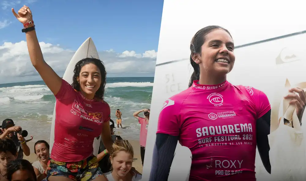Daniella Rosas y Arena Rodríguez representarán al Perú en la clasificación por la disputa al Tour Mundial Femenino 2023. Foto: composición GLR/WSL