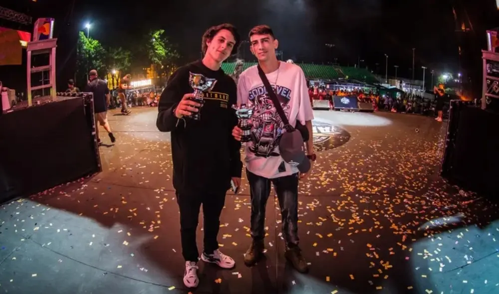 Jaze y Stuart en God Level 2vs2 2019. Foto: Chilli