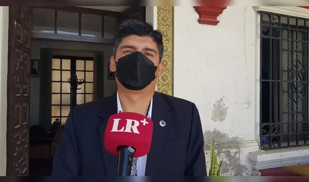 Arequipa. Prefecto Yeremi Torres explica cuáles son los objetivos del presidente Pedro Castillo. Foto: URPI/Alexis Choque