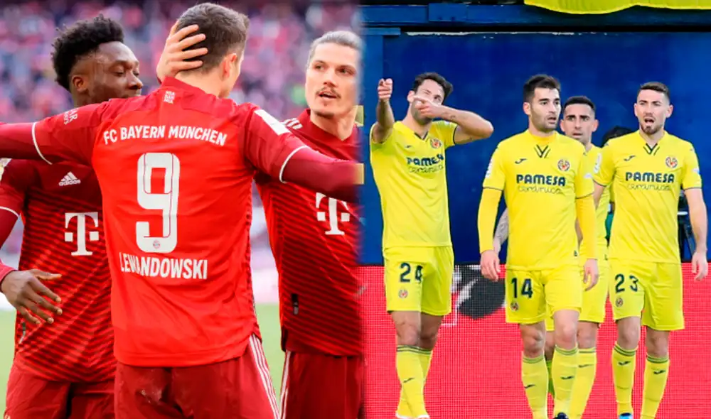Bayern Munich vs. Villarreal se medirán en Allianz Arena. Foto: EFE