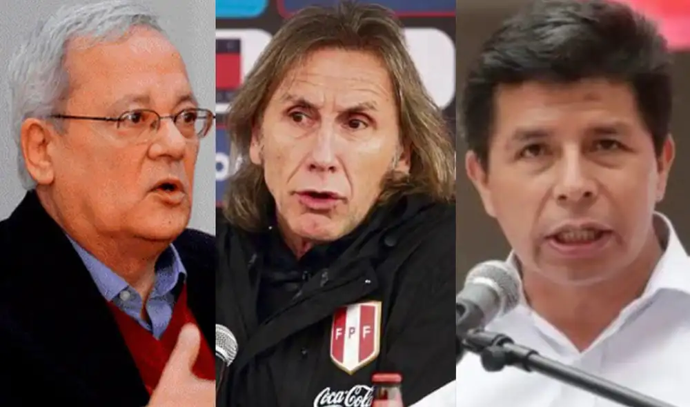 César Hildebrandt comparó la labor del técnico Ricardo Gareca con la gestión del presidente Pedro Castillo. Foto: composición/La República César Hildebrandt comparó la labor del técnico Ricardo Gareca con la gestión del presidente Pedro Castillo. Foto: composición/La República