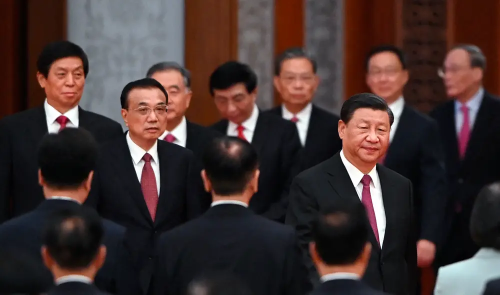 La elite china está encabezada por el presidente Xi Jinping. Cerca del mandatario existe un círculo íntimo. En tanto, más a la distancia están algunos empresarios influyentes. Foto: AFP