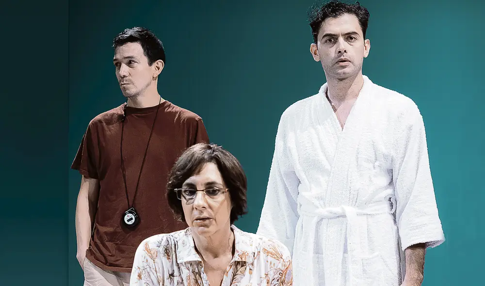 Elenco. Oscar Beltrán, Sandra Bernasconi y Fernando Luque. Foto: difusión Elenco. Oscar Beltrán, Sandra Bernasconi y Fernando Luque. Foto: difusión