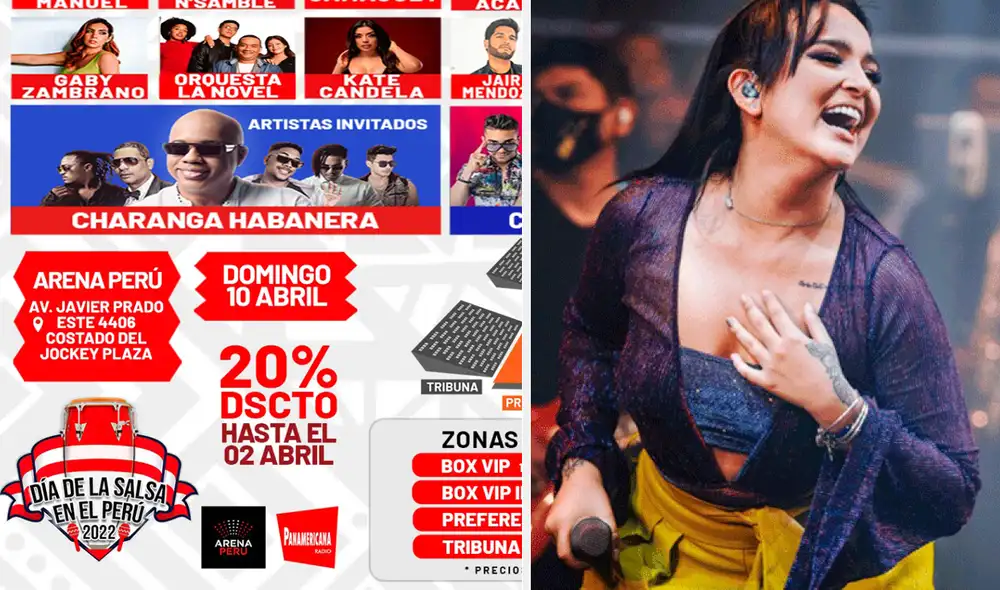 Fanáticos de Daniela Darcourt denuncian haber sido agredidos durante el Festival de la Salsa 2022. Foto: composición/difusión