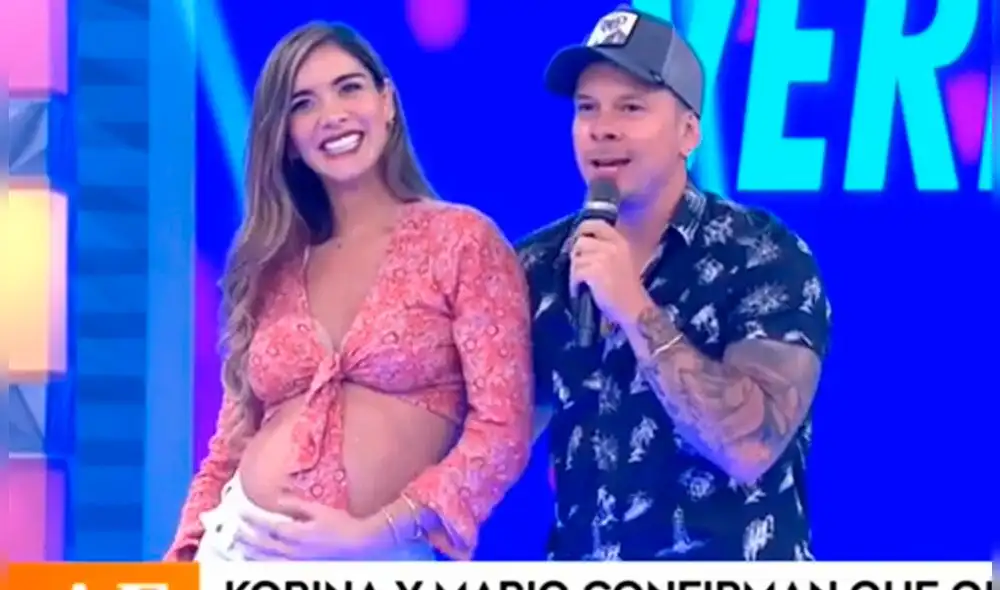 Korina Rivadeneira y Mario Hart hablaron de su bebé. Foto: captura América TV