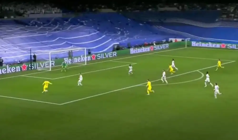 Ziyech tuvo en sus pies la igualdad de la serie ante Real Madrid. Foto: captura TNT Sports