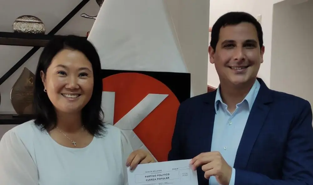 César Combina regresó a Fuerza Popular en 2021 tras renunciar al partido en 2015. Foto: captura de Twitter