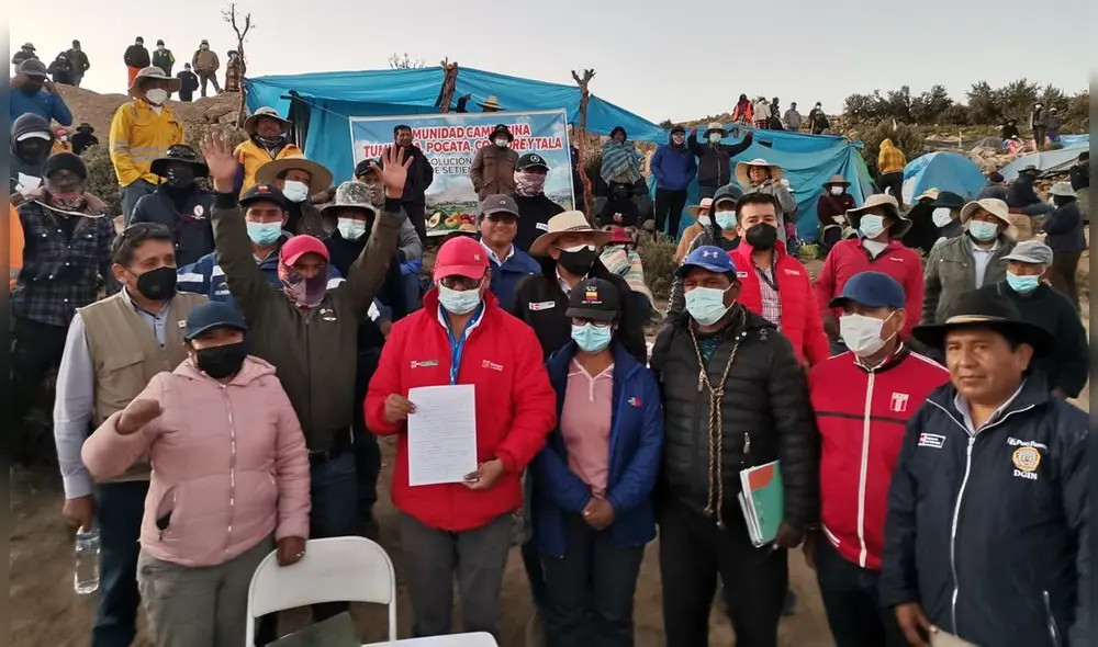 Comitiva del Ejecutivo presidió reunión en Moquegua. Foto: Twitter PCM