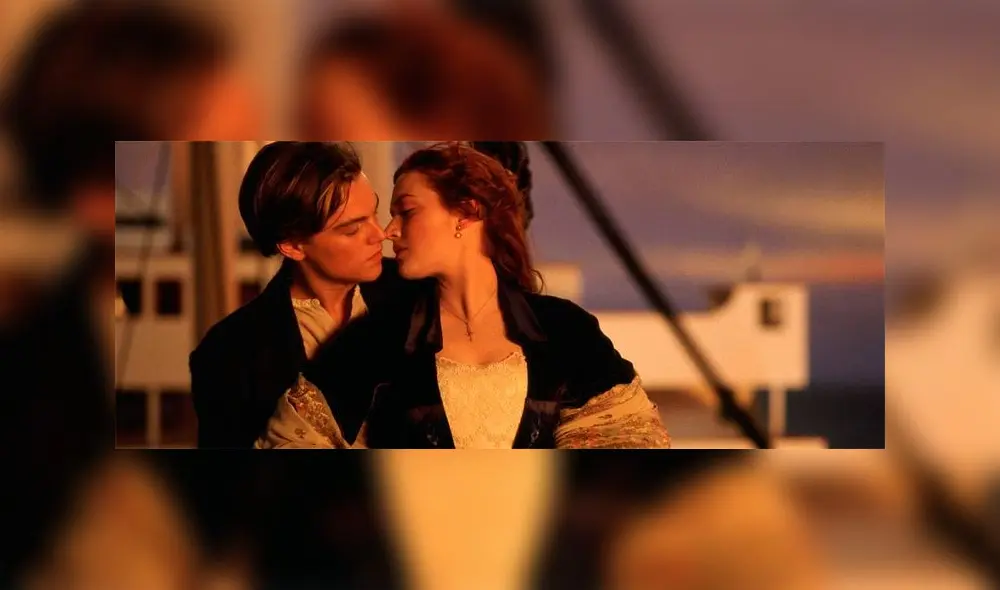 Beso entre Kate Winslet y Leonardo DiCaprio en Titanic. FOTO: Instagram / Sensacine