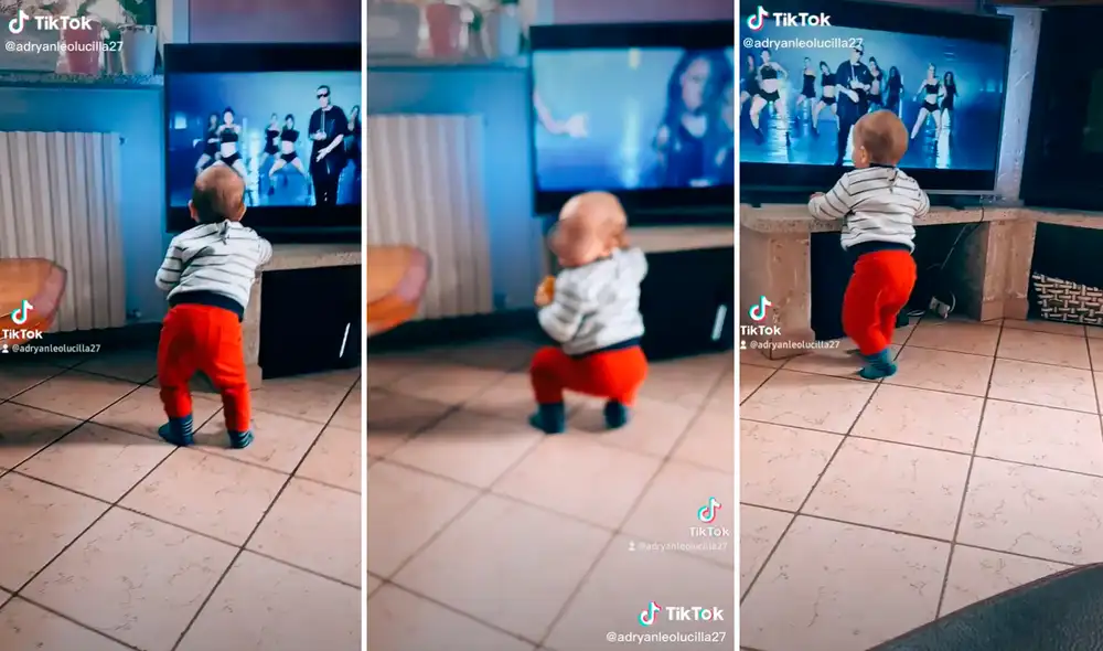El bebé no resistió ponerse a bailar al escuchar la música de Daddy Yankee. Foto: captura de TikTok El bebé no resistió ponerse a bailar al escuchar la música de Daddy Yankee. Foto: captura de TikTok
