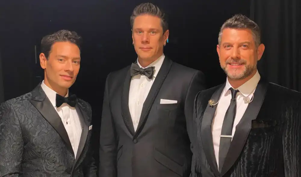 Integrantes de Il Divo emocionados por reencontrarse con sus fans en Perú. Foto: MM & Asociados