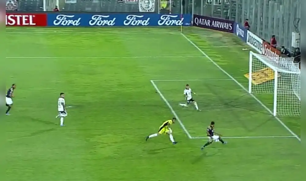 El paraguayo ingresó en el complemento y puso el descuento de los blanquiazules. Foto: captura Conmebol Libertadores El paraguayo ingresó en el complemento y puso el descuento de los blanquiazules. Foto: captura Conmebol Libertadores