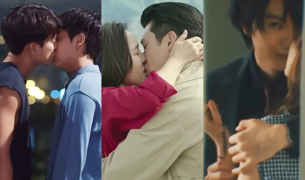 Especial por el Día Internacional del Beso incluye legendarias escenas de los dramas "Bad buddy series", "Crash landing on you" y "Café y vainilla". Foto: composición La República/tvN/GMMTV/MBS