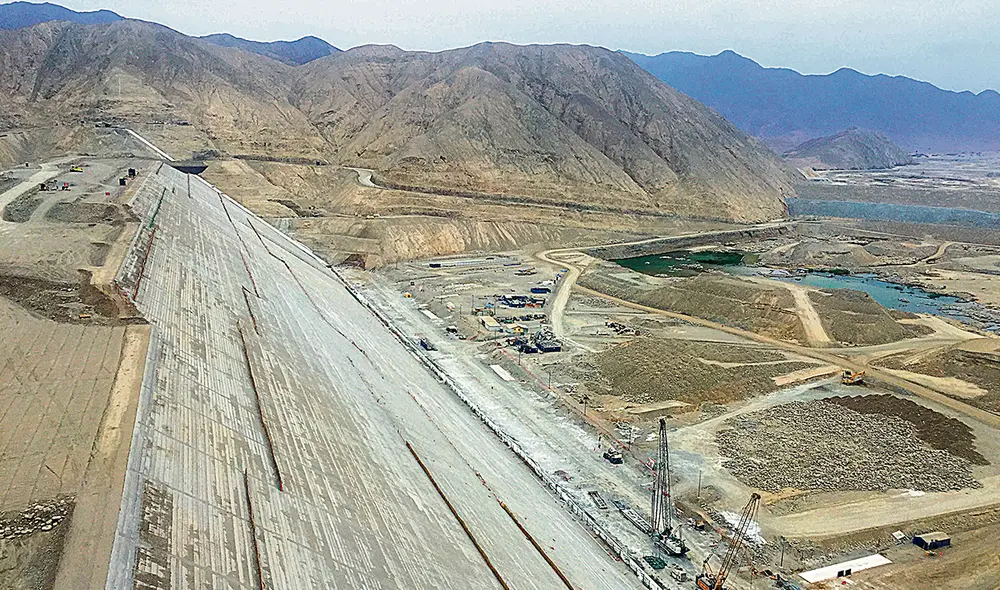 El dato. La tercera etapa del proyecto Chavimochic se encuentra paralizada desde el 2016, cuando Odebrecht impuso una demanda arbitral internacional. Foto: Chavimochic
