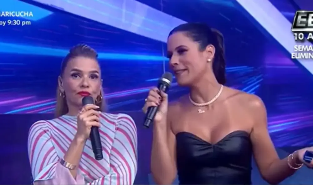 María Pía Copello le puso un alto a Johanna San Miguel. Foto: captura de América TV