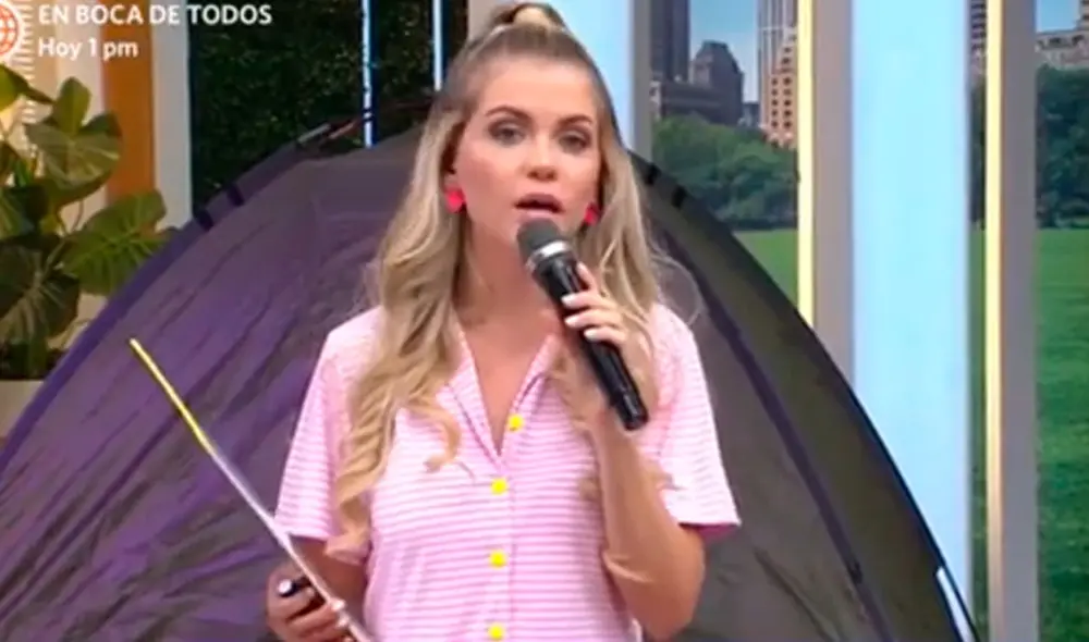 La conductora Brunella Horna habló por primera vez de sus 'bloopers' en televisión. Foto: captura/América TV