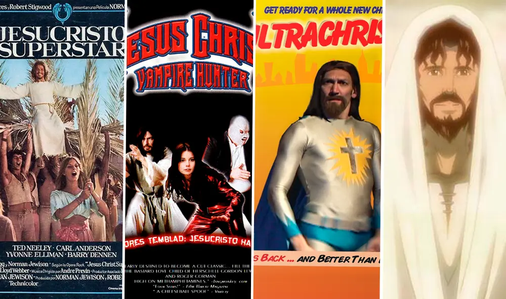 En Semana Santa también hay lugar para buscar y revisar algunas visiones alternativas del hijo de Dios que en su momento provocaron polémica. Foto: Composición / La República.