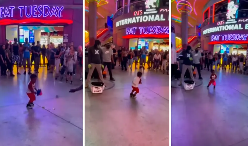 La conmovedora presentación del menor dejó sin palabras a los artistas callejeros. Foto: YouTube La conmovedora presentación del menor dejó sin palabras a los artistas callejeros. Foto: YouTube