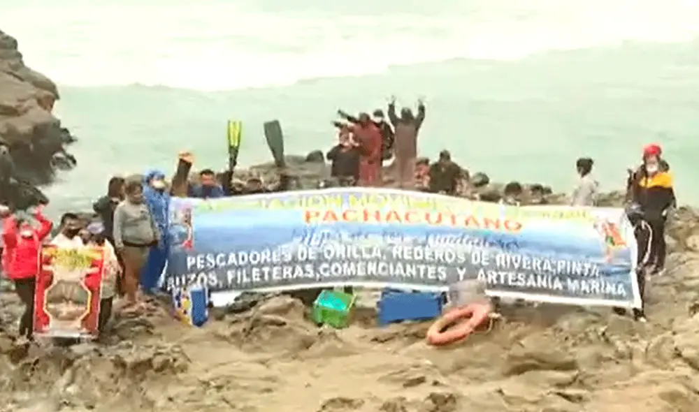 Pescadores lamentaron que hace seis meses había lenguado, chita, pintadilla, tramboyo, lisa, lorna, pulpo, entre otras especies. Foto: captura de Canal N Pescadores lamentaron que hace seis meses había lenguado, chita, pintadilla, tramboyo, lisa, lorna, pulpo, entre otras especies. Foto: captura de Canal N