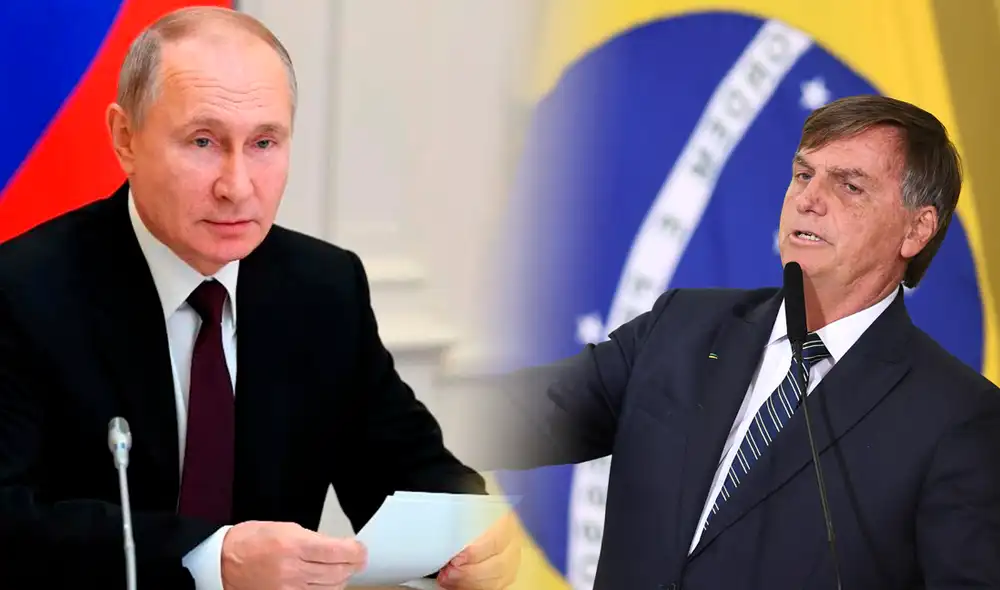 Bolsonaro defendió que Brasil debe permanecer neutral ante la invasión de Rusia en Ucrania. Foto: composición/EFE-AFP