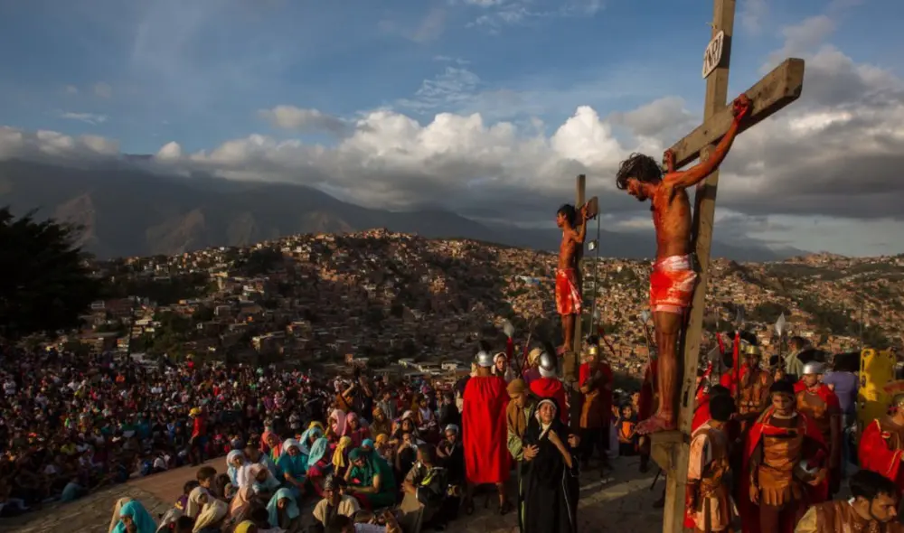 Durante el Viernes Santo se conmemora el día en que Jesucristo fue crucificado en el Monte Gólgota, Jerusalén. Foto: EFE