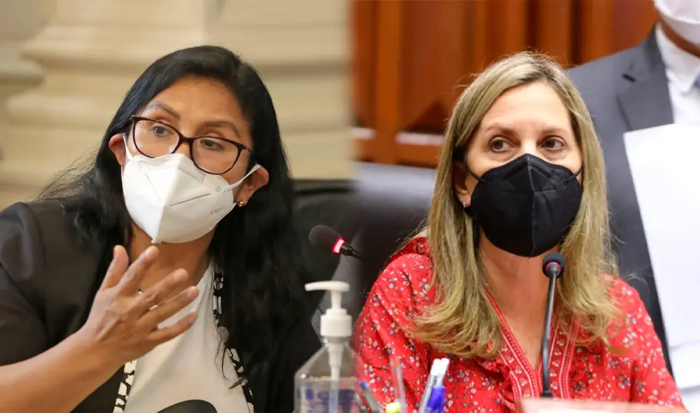 La congresista de Perú Libre cuestionó a la presidenta del Congreso. Foto: composición LR La congresista de Perú Libre cuestionó a la presidenta del Congreso. Foto: composición LR