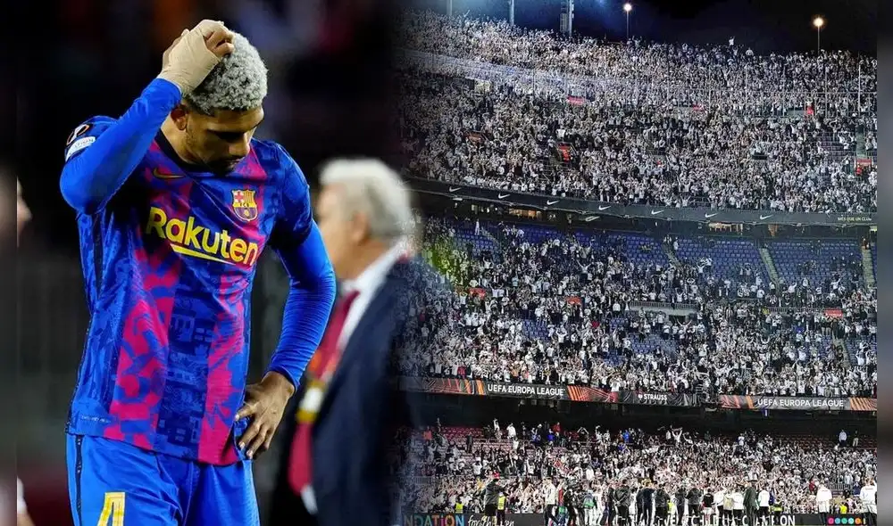 Barcelona cayó como local 3-2 y fue eliminado de la Europa League. Fotos: EFE/Twitter Eintracht Frankfurt Barcelona cayó como local 3-2 y fue eliminado de la Europa League. Fotos: EFE/Twitter Eintracht Frankfurt