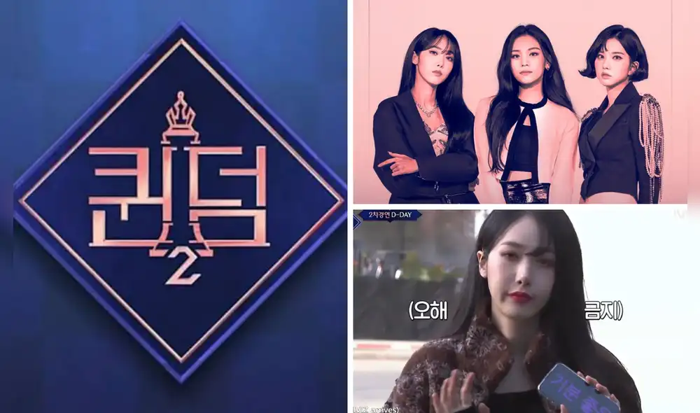 SinB de VIVIZ destaca en "Queendom 2" con momento viral. Foto composición: Mnet.