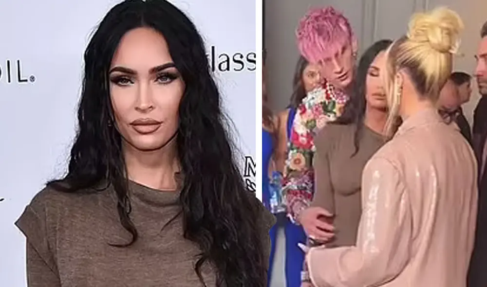 Megan Fox se mostró fría con Machine Gunn Kelly durante la alfombra roja de los Daily Front Row Awards 2022. Foto: captura TikTok