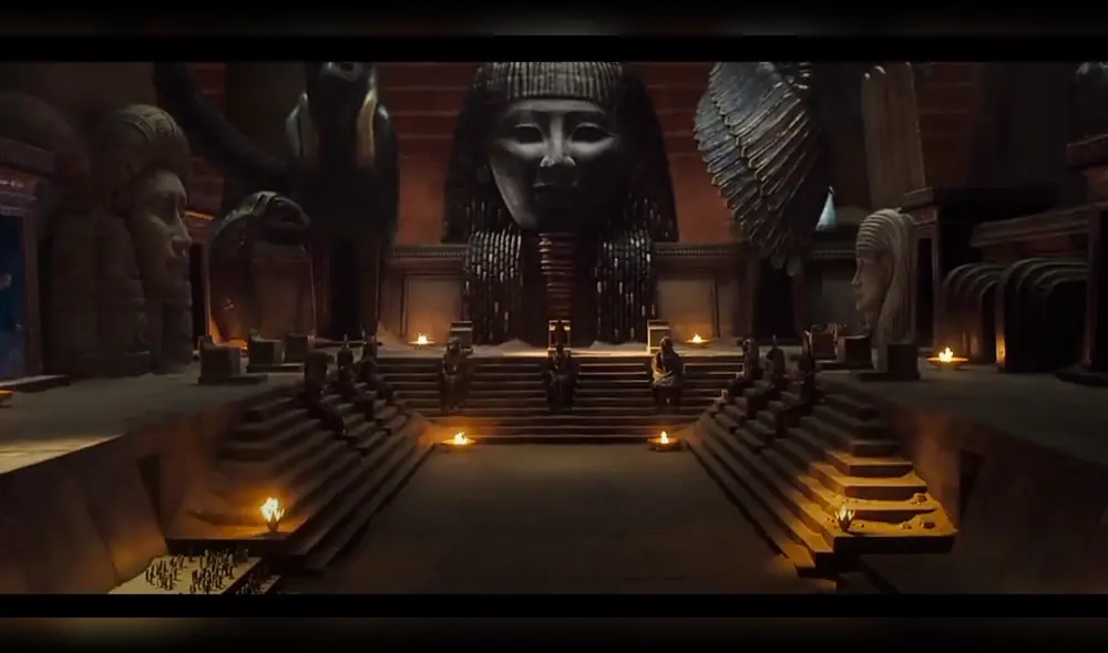 Escena de "Moon knight" que reúne a 5 dioses egipcios. Foto: Disney Plus