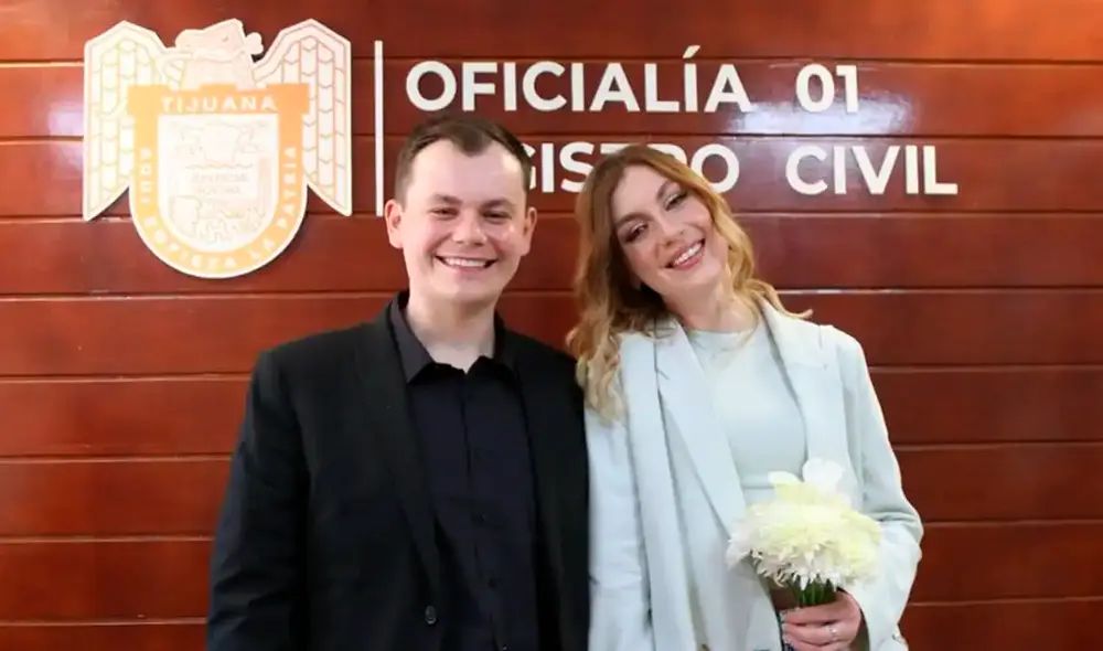 Semen Bobrovski y Darina Sakhniuk se casaron a más de 6.000 millas de sus países de origen. Foto: Ayuntamiento de Tijuana Semen Bobrovski y Darina Sakhniuk se casaron a más de 6.000 millas de sus países de origen. Foto: Ayuntamiento de Tijuana