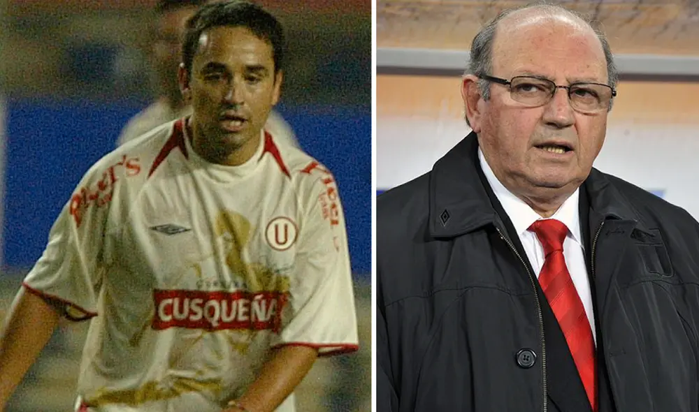 Sergio Markarían dirigió a Roberto Martínez en Universitario. Foto: composición/Difusión/AFP