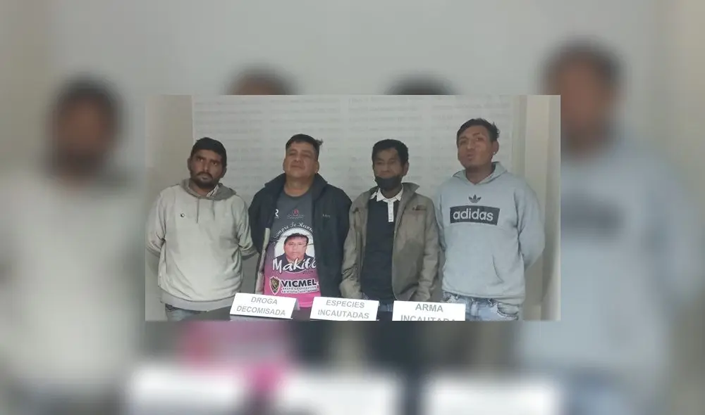 Sujetos son acusados de perpetrar asaltos al paso en La Esperanza. Foto: PNP Sujetos son acusados de perpetrar asaltos al paso en La Esperanza. Foto: PNP