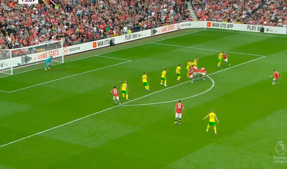 Cristiano Ronaldo marcó de tiro libre después de mucho tiempo. Foto: captura de ESPN 3