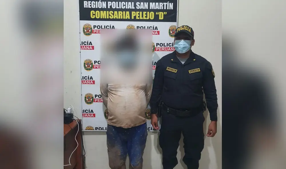 Agentes intervinieron a sujeto sindicado como autor del crimen. Foto: PNP