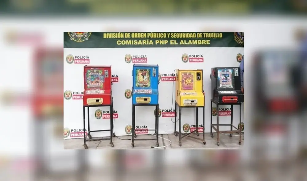 Máquinas decomisadas fueron llevadas al almacén de Aduanas. Foto: PNP Máquinas decomisadas fueron llevadas al almacén de Aduanas. Foto: PNP