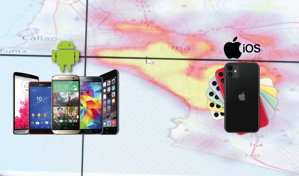 Este mapa evidencia la preferencia de los usuarios en Lima. Foto: composición LR/ captura YouTube Este mapa evidencia la preferencia de los usuarios en Lima. Foto: composición LR/ captura YouTube