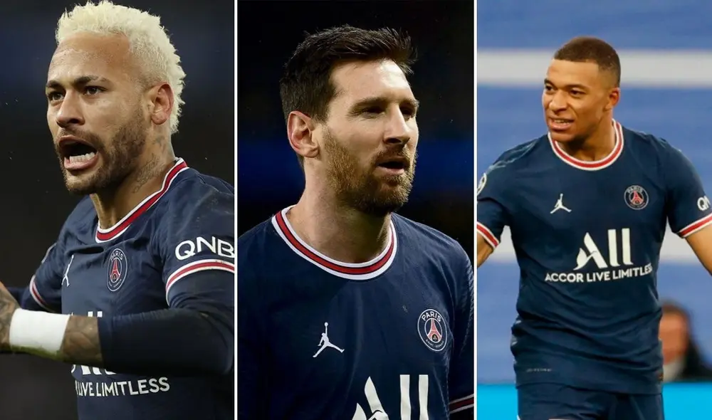 Neymar, Messi y Mbappé buscan ganar su primer título juntos. Foto: Composición LR/PSG. Neymar, Messi y Mbappé buscan ganar su primer título juntos. Foto: Composición LR/PSG.
