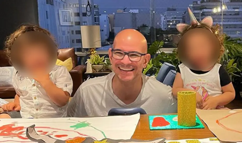 Ricardo Morán disfrutó de un día familiar junto a sus dos gemelos. Foto: Instagram