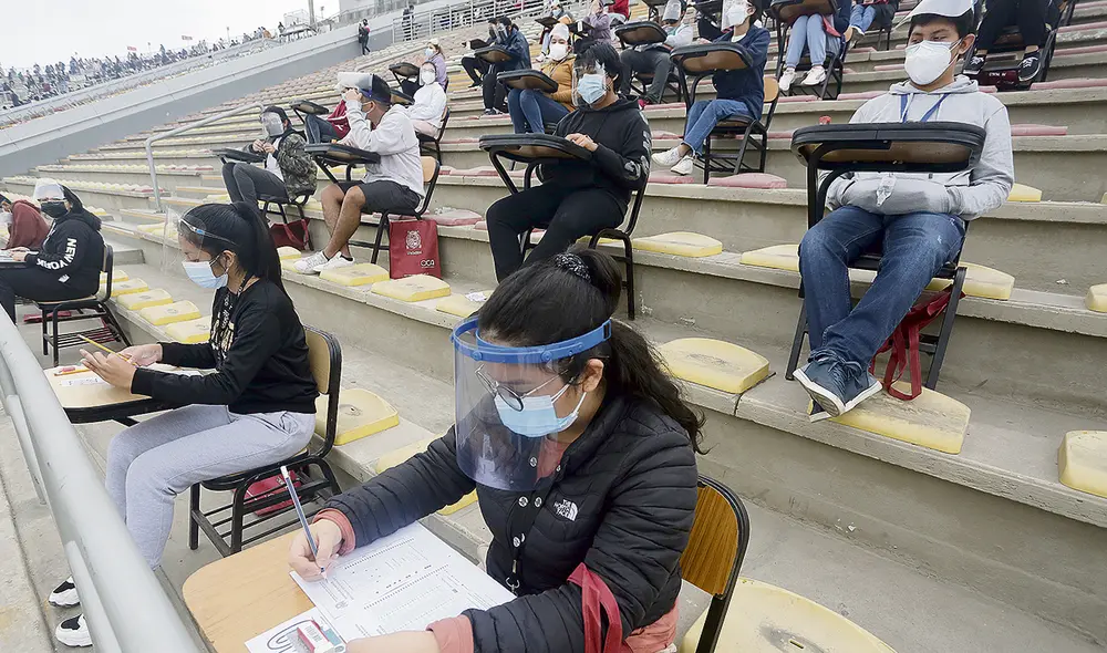 Afectados. Hace poco se anuló el examen de San Marcos debido a la filtración de la prueba. Foto: Félix Contreras/ La República