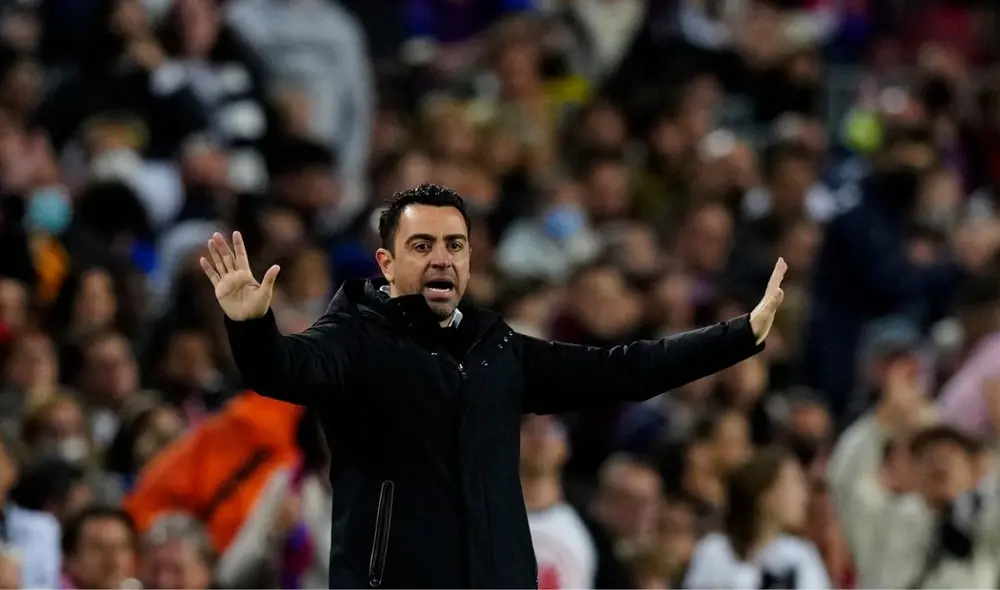 Xavi Hernández asumió la dirección técnica del Barza en noviembre del 2021. Foto: EFE. Xavi Hernández asumió la dirección técnica del Barza en noviembre del 2021. Foto: EFE.