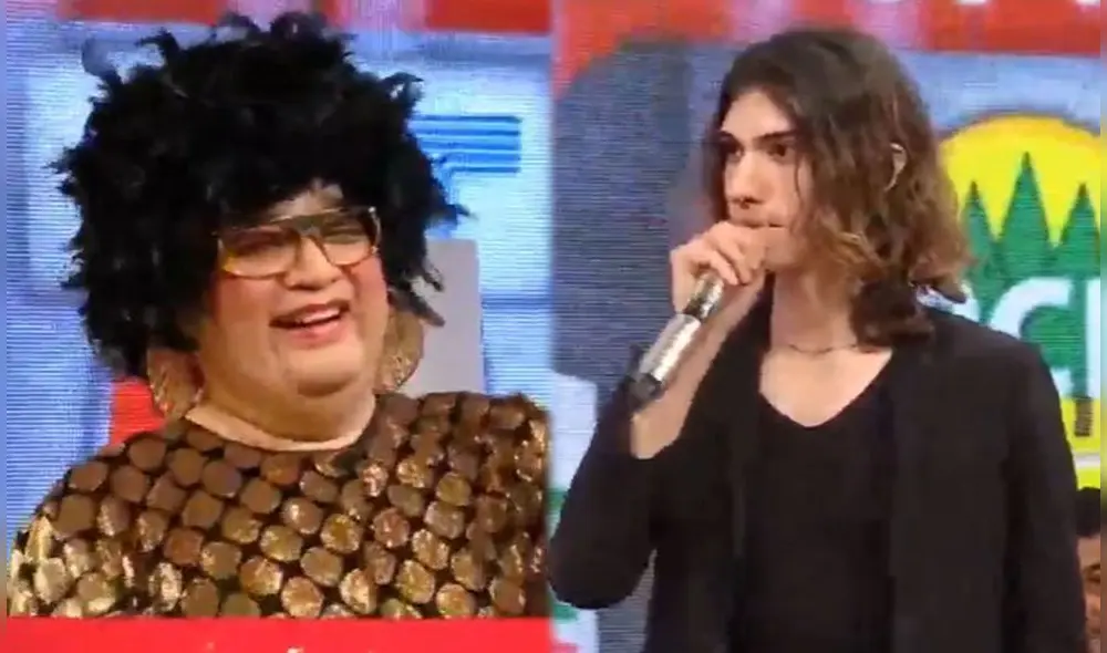 Lucecita Ceballos estuvo acompañando a su hijo. Foto: capturas ATV