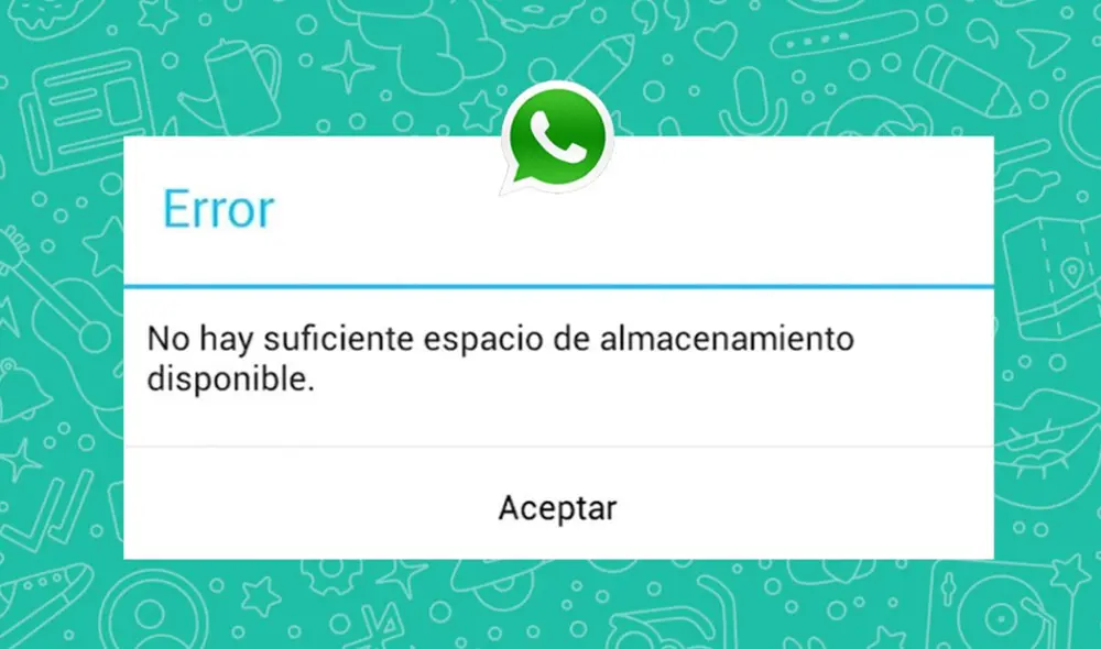 WhatsApp suele provocar que muchos celulares se queden sin espacio. Foto: Muy Computer